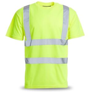 Blackrock Warnschutz T-Shirt Sichtbarkeit Arbeitsshirt, Reflektierend, gelbes Arbeitsoberteil mit hoher Sichtbarkeit, für Männer Frauen Unisex, Arbeitsdienstleistung & Sicherheits-PPE, EN20471 Klasse 2 Blackrock Warnschutz T-Shirt Sichtbarkeit Arbeitsshirt, Reflektierend, gelbes Arbeitsoberteil mit hoher Sichtbarkeit, für Männer Frauen Unisex, Arbeitsdienstleistung & Sicherheits-PPE, EN20471 Klasse 2