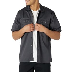 Amazon Essentials Herren Fleckenresistentes und knitterfestes Arbeitshemd mit kurzen Ärmeln, Grau, XL Amazon Essentials Herren Fleckenresistentes und knitterfestes Arbeitshemd mit kurzen Ärmeln, Grau, XL