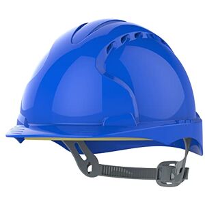 JSP EVO2 Schutzhelm Bauhelm – Belüftet – Blau – Leicht – Ratschenverschluss – Verstellbares Tragegestell mit Präzisionspassform – Bauarbeiterhelm – Für BAU, Tiefbau & Industrie – EN 397 JSP EVO2 Schutzhelm Bauhelm – Belüftet – Blau – Leicht – Ratschenverschluss – Verstellbares Tragegestell mit Präzisionspassform – Bauarbeiterhelm – Für BAU, Tiefbau & Industrie – EN 397