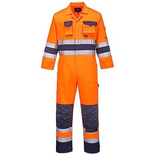 Portwest TX55 Herren Nantes Hi-Vis Reflektierende Overall-Arbeitsoveralls Sicherheitsklasse 3 Orange/Navy, L Portwest TX55 Herren Nantes Hi-Vis Reflektierende Overall-Arbeitsoveralls Sicherheitsklasse 3 Orange/Navy, L