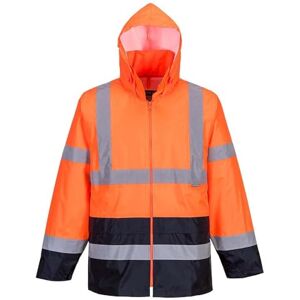 Portwest H440 Herren Leichte Wasserdichte Hi-Vis Regenjacke Orange, 5XL Portwest H440 Herren Leichte Wasserdichte Hi-Vis Regenjacke Orange, 5XL