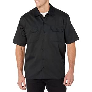 Amazon Essentials Herren Fleckenresistentes und knitterfestes Arbeitshemd mit kurzen Ärmeln, Schwarz, S Amazon Essentials Herren Fleckenresistentes und knitterfestes Arbeitshemd mit kurzen Ärmeln, Schwarz, S
