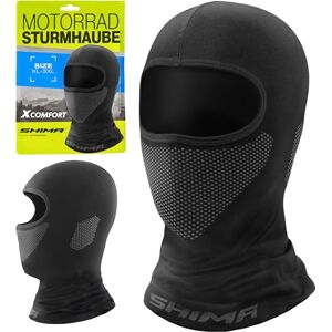 SHIMA X-Comfort Sturmhaube Motorrad Damen Herren Balaclava Sommer Winter Haube Unter Helm Atmungsaktiv Maske Schnelle Trocknung Outdoorsports Unterhelm (Unisex, Schwarz, M-L) SHIMA X-Comfort Sturmhaube Motorrad Damen Herren Balaclava Sommer Winter Haube Unter Helm Atmungsaktiv Maske Schnelle Trocknung Outdoorsports Unterhelm (Unisex, Schwarz, M-L)