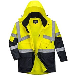 Portwest 2-farbige atmungsaktive Warnschutzjacke, Größe: M, Farbe: Gelb/Marine, S760YNRM Portwest 2-farbige atmungsaktive Warnschutzjacke, Größe: M, Farbe: Gelb/Marine, S760YNRM