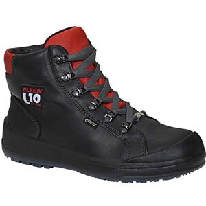 ELTEN Sicherheitsschuhe DELUXE GTX Mid ESD S3 CI, Herren, Leder, Stahlkappe, leicht, sportlich, Schwarz/Rot, Größe: 47 ELTEN Sicherheitsschuhe DELUXE GTX Mid ESD S3 CI, Herren, Leder, Stahlkappe, leicht, sportlich, Schwarz/Rot, Größe: 47