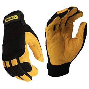 Stanley 29727-50508 RSY750L Leather Performance Driver Gloves Large, schwarz/gelb Stanley 29727-50508 RSY750L Leather Performance Driver Gloves Large, schwarz/gelb