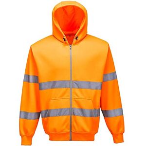 Portwest Hi-Vis Zip Front Hoodie, colorOrange talla Large Portwest Hi-Vis Zip Front Hoodie, colorOrange talla Large
