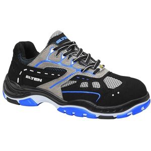 ELTEN Sicherheitsschuhe Easy Blue ESD S1, Damen und Herren, Textil, Stahlkappe, leicht, sportlich 38, Schwarz-Blau ELTEN Sicherheitsschuhe Easy Blue ESD S1, Damen und Herren, Textil, Stahlkappe, leicht, sportlich 38, Schwarz-Blau