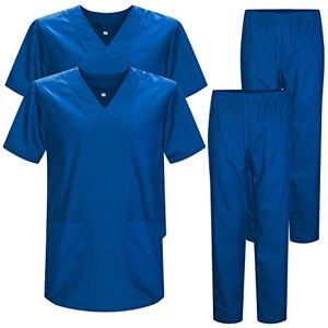 MISEMIYA Pack * 2 Pcs Unisex-Schrubb-Set Medizinische Uniform mit Oberteil und Hose ref.2-8178 X-Small, Blau 37 22 MISEMIYA Pack * 2 Pcs Unisex-Schrubb-Set Medizinische Uniform mit Oberteil und Hose ref.2-8178 X-Small, Blau 37 22