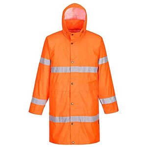 Portwest Warnschutzregenmantel, Größe: M, Farbe: Orange, H442ORRM Portwest Warnschutzregenmantel, Größe: M, Farbe: Orange, H442ORRM