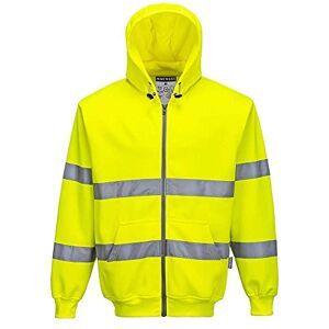 Portwest B305 Warnschutz-Reißverschluss Kapuzen-Sweatshirt, 1 Stück, XXL, gelb, B305YERXXL Portwest B305 Warnschutz-Reißverschluss Kapuzen-Sweatshirt, 1 Stück, XXL, gelb, B305YERXXL