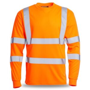 Blackrock Warnschutz-Langarm-T-Shirt, Schienen-Orange, Arbeits- und Sicherheitskleidung, hohe Sichtbarkeit, Arbeitsoberteile, Kleidung, PSA-Arbeitskleidung, Vogelaugen-Polyester, atmungsaktiv, Klasse Blackrock Warnschutz-Langarm-T-Shirt, Schienen-Orange, Arbeits- und Sicherheitskleidung, hohe Sichtbarkeit, Arbeitsoberteile, Kleidung, PSA-Arbeitskleidung, Vogelaugen-Polyester, atmungsaktiv, Klasse