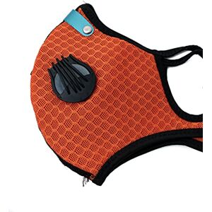 System-S Staub Maske austauschbarer Aktivkohle Filter Nylon für Outdoor Jogging Orange System-S Staub Maske austauschbarer Aktivkohle Filter Nylon für Outdoor Jogging Orange