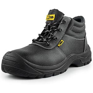 BLACK HAMMER Sicherheitsstiefel Herren Arbeitsschuhe Leder Stahlkappe Leichtes Schuhwerk S3 SRC 1400 Schwarz (44 EU) BLACK HAMMER Sicherheitsstiefel Herren Arbeitsschuhe Leder Stahlkappe Leichtes Schuhwerk S3 SRC 1400 Schwarz (44 EU)