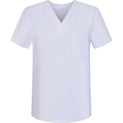 MISEMIYA Medizinische Uniformen Unisex Top Krankenschwester Krankenhaus Berufskleidung BZ-6801 XX-Large, Weiß 68 MISEMIYA Medizinische Uniformen Unisex Top Krankenschwester Krankenhaus Berufskleidung BZ-6801 XX-Large, Weiß 68