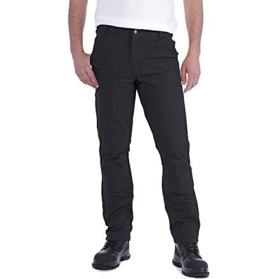 Carhartt Herren Rugged Flex® Straight Fit Duck mit verstärkter Vorderseite, Schwarz, W40/L32 Carhartt Herren Rugged Flex® Straight Fit Duck mit verstärkter Vorderseite, Schwarz, W40/L32
