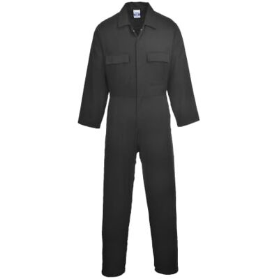 Portwest S998 Euro Baumwoll Overall 1 Gesäßtaschen Elastischer Bund Leicht Schwarz, M, UPF 50+, 100% Baumwolle, Einer Zollstock-Tasche, Atmungsaktiv, Druckknopfleiste, Strapazierfähig, Arbeitskleidung Portwest S998 Euro Baumwoll Overall 1 Gesäßtaschen Elastischer Bund Leicht Schwarz, M, UPF 50+, 100% Baumwolle, Einer Zollstock-Tasche, Atmungsaktiv, Druckknopfleiste, Strapazierfähig, Arbeitskleidung
