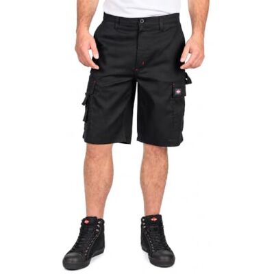 Lee Cooper Herren Cargo Arbeitsshorts mehreren Taschen Robust, Schwarz, 30W Verstärkte Dreifachnähte, pflegeleichter Baumwollmix, leichtes 200 GSM Gewebe, flexibel und robust, praktische Taschen Lee Cooper Herren Cargo Arbeitsshorts mehreren Taschen Robust, Schwarz, 30W Verstärkte Dreifachnähte, pflegeleichter Baumwollmix, leichtes 200 GSM Gewebe, flexibel und robust, praktische Taschen