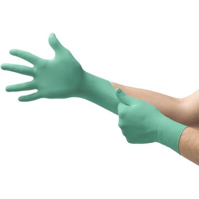 Ansell Microflex 25-101 Einweg-Neoprenhandschuhe, Exzellenter Schutz bei Mechanik-, Industriel- und Chemikalienarbeiten, Lebensmittelindustrie, Grün, Größe L (100 Handschuhe) Ansell Microflex 25-101 Einweg-Neoprenhandschuhe, Exzellenter Schutz bei Mechanik-, Industriel- und Chemikalienarbeiten, Lebensmittelindustrie, Grün, Größe L (100 Handschuhe)