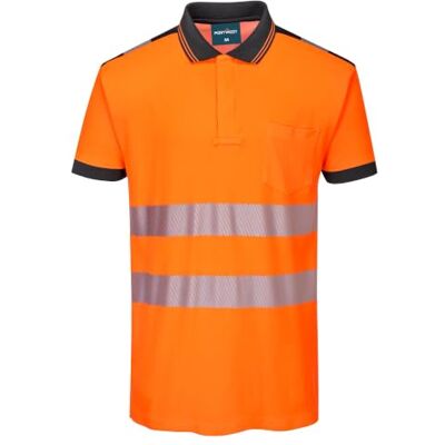 Portwest PW3 Polo Manica Corta Hi-Vis Portwest PW3 Polo Manica Corta Hi-Vis