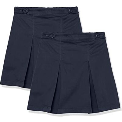 Amazon Essentials Mädchen Uniform-Skortröcke, 2er-Pack, Marineblau, 10 Jahre Amazon Essentials Mädchen Uniform-Skortröcke, 2er-Pack, Marineblau, 10 Jahre