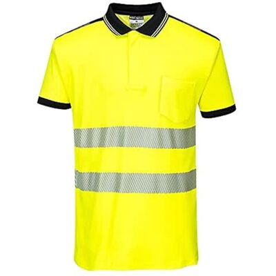 Portwest PW3 Polo Manica Corta Hi-Vis Portwest PW3 Polo Manica Corta Hi-Vis