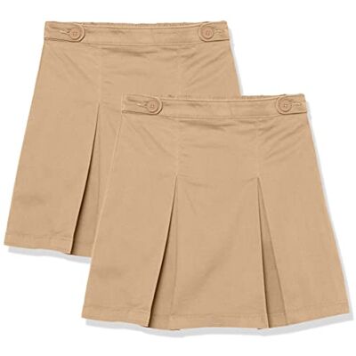 Amazon Essentials Mädchen Uniform-Skortröcke, 2er-Pack, Khakibraun, 10 Jahre Slim Amazon Essentials Mädchen Uniform-Skortröcke, 2er-Pack, Khakibraun, 10 Jahre Slim