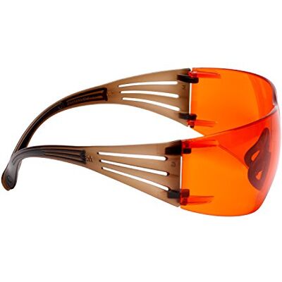 3M SecureFit 400 Schutzbrille mit Scotchgard Anti-Fog Beschichtung, Rahmenfarbe braun/schwarz, orange Gläser, SF406SGAF-BLA EU 3M SecureFit 400 Schutzbrille mit Scotchgard Anti-Fog Beschichtung, Rahmenfarbe braun/schwarz, orange Gläser, SF406SGAF-BLA EU
