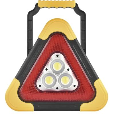 EMOS Wiederaufladbarer LED Warndreieck mit 5 Lichtmodi inkl. Akku und USB-Ladekabel Multifunktionelle Notfall-Leuchte mit Powerbank-Funktion und LED Anzeige Gelb/Schwarz/Rot EMOS Wiederaufladbarer LED Warndreieck mit 5 Lichtmodi inkl. Akku und USB-Ladekabel Multifunktionelle Notfall-Leuchte mit Powerbank-Funktion und LED Anzeige Gelb/Schwarz/Rot