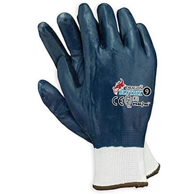 REIS BLUTRIX12 Dragon Schutzhandschuhe, Blau, 12 Größe, 12 Stück REIS BLUTRIX12 Dragon Schutzhandschuhe, Blau, 12 Größe, 12 Stück