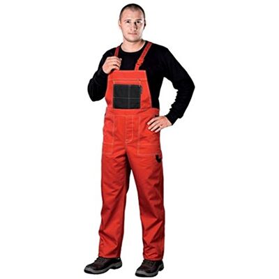 REIS MMSCB_62 Multi Master Schutzlatzhose Latzhose Herren, Arbeitslatzhosen Männer Rot-Schwarz 62 Größe REIS MMSCB_62 Multi Master Schutzlatzhose Latzhose Herren, Arbeitslatzhosen Männer Rot-Schwarz 62 Größe