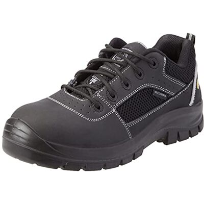 Skechers Herren Trophus Sicherheitsschuh, Black Nubuck Leather Textile, 39.5 EU Skechers Herren Trophus Sicherheitsschuh, Black Nubuck Leather Textile, 39.5 EU