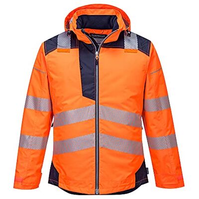 Portwest PW3 T400ONR4XL Warnschutz-Winterjacke, hochsichtbar, Orange/Dunkelmarineblau, Größe 4XL Portwest PW3 T400ONR4XL Warnschutz-Winterjacke, hochsichtbar, Orange/Dunkelmarineblau, Größe 4XL