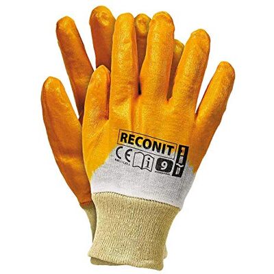 REIS RECONIT-Y8 Schutzhandschuhe, Beige-Orange, 8 Größe, 12 Stück REIS RECONIT-Y8 Schutzhandschuhe, Beige-Orange, 8 Größe, 12 Stück