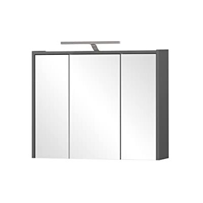 Schildmeyer Spiegelschrank Carlos, anthrazit, 74,5 x 16 x 64 cm Schildmeyer Spiegelschrank Carlos, anthrazit, 74,5 x 16 x 64 cm