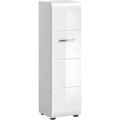 xonox.home – Standschrank Ice 30x80x30 cm in Korpus weiß Nachbildung und Front weiß Hochglanz – Stand Badschrank Schrank in Weiß – modern & platzsparend xonox.home – Standschrank Ice 30x80x30 cm in Korpus weiß Nachbildung und Front weiß Hochglanz – Stand Badschrank Schrank in Weiß – modern & platzsparend