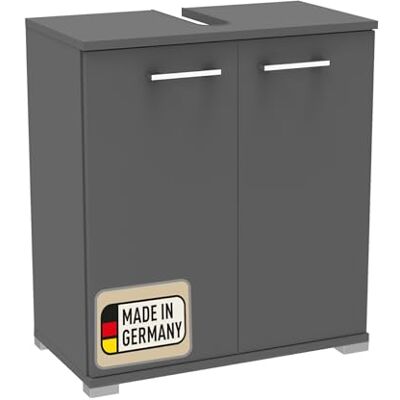Probus Basic Waschbeckenunterschrank Anthrazit – 60cm Breite, Moderner Stil und praktischer Stauraum, Made in Germany Probus Basic Waschbeckenunterschrank Anthrazit – 60cm Breite, Moderner Stil und praktischer Stauraum, Made in Germany