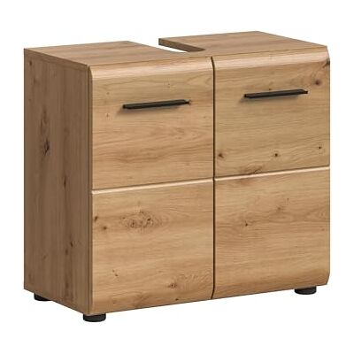 xonox.home – Waschbeckenunterschrank Ice 60x54x30 cm in Korpus und Front Artisan Oak Nachbildung – Stilvoller Unterschrank für Waschbecken – elegant & kompakt xonox.home – Waschbeckenunterschrank Ice 60x54x30 cm in Korpus und Front Artisan Oak Nachbildung – Stilvoller Unterschrank für Waschbecken – elegant & kompakt