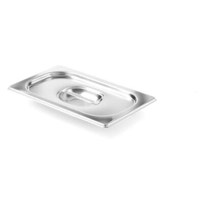 HENDI Gastronorm Deckel, für Gastronormbehälter, Temperaturbeständig von -40° bis 300°C, Heissluftöfen-Chafing Dishes-Bain Marie, Stapelbar, GN 1/4, 265x162mm, Edelstahl 18/10 HENDI Gastronorm Deckel, für Gastronormbehälter, Temperaturbeständig von -40° bis 300°C, Heissluftöfen-Chafing Dishes-Bain Marie, Stapelbar, GN 1/4, 265x162mm, Edelstahl 18/10