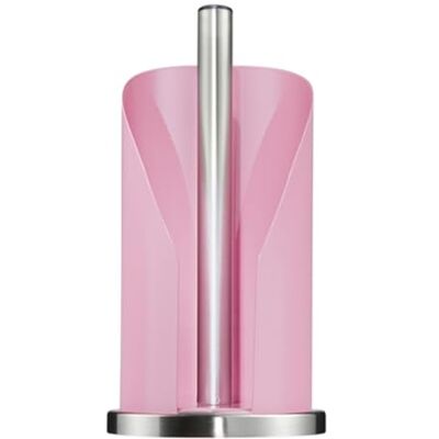 WESCO Papierrollenhalter in der Farbe pink aus Edelstahl und farbig lackiertem Stahlblech, standfester Edelstahl-Sockel, für handelsübliche Küchenpapierrollen oder 2-3 Toilettenpapierrollen WESCO Papierrollenhalter in der Farbe pink aus Edelstahl und farbig lackiertem Stahlblech, standfester Edelstahl-Sockel, für handelsübliche Küchenpapierrollen oder 2-3 Toilettenpapierrollen