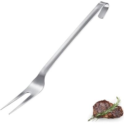 Westmark Fleischgabel Pro – Edelstahl Tranchiergabel mit langen Zinken & Aufhängehaken – Perfekt für Grill, Braten & Profiküche – Silber, 38 cm Westmark Fleischgabel Pro – Edelstahl Tranchiergabel mit langen Zinken & Aufhängehaken – Perfekt für Grill, Braten & Profiküche – Silber, 38 cm