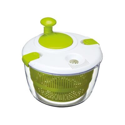 KitchenCraft Deluxe Salatschleuder und Dresser, BPA-Plastikfrei und leicht zu reinigen, groß, Weiß/Grün KitchenCraft Deluxe Salatschleuder und Dresser, BPA-Plastikfrei und leicht zu reinigen, groß, Weiß/Grün