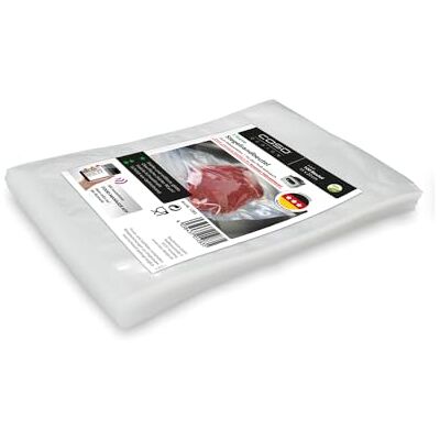 Caso Siegelrandbeutel 15 x 20 cm, 90 mμ, 100 Stück, ausschließlich für Kammervakuumierer, glatte Oberfläche, stabile Schweißnaht, BPA-Frei, Sous Vide, Made in Germany Caso Siegelrandbeutel 15 x 20 cm, 90 mμ, 100 Stück, ausschließlich für Kammervakuumierer, glatte Oberfläche, stabile Schweißnaht, BPA-Frei, Sous Vide, Made in Germany