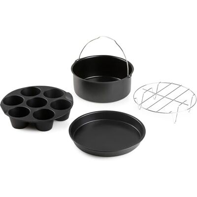 DOMO 167 - Zubehörset - Pizzaplatte, Rost, Backformen - Backzubehör DOMO 167 - Zubehörset - Pizzaplatte, Rost, Backformen - Backzubehör
