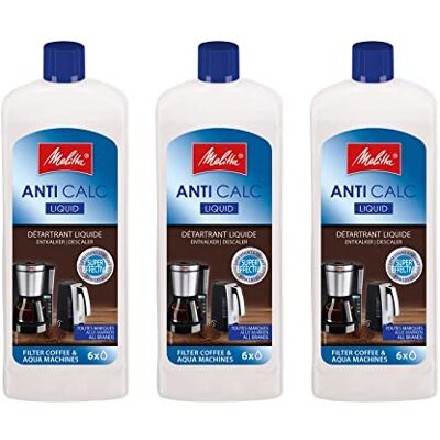 Melitta Anti Calc Flüssigentkalker Entkalker für Filterkaffeemaschinen & Wasserkocher, entfernt Kalkablgerungen, einfache Anwendung, 3x 250ml Melitta Anti Calc Flüssigentkalker Entkalker für Filterkaffeemaschinen & Wasserkocher, entfernt Kalkablgerungen, einfache Anwendung, 3x 250ml