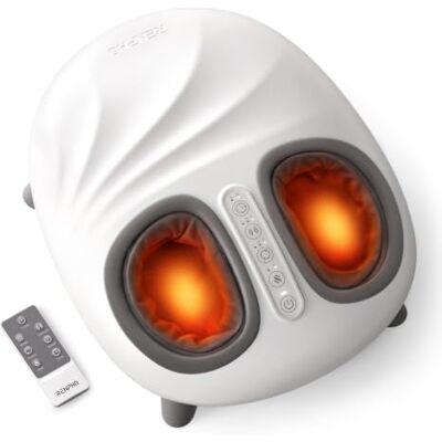 RENPHO Fußmassagegerät 2026 Neu, Shiatsu Mehrzonen Ganzfußmassagegerät mit Drucküberwachung, Kneten und Rollen, RF-Fernbedienung, 2-stufige Wärme (45-55°C), Geschenke für Frauen Männer, bis EU 47 RENPHO Fußmassagegerät 2026 Neu, Shiatsu Mehrzonen Ganzfußmassagegerät mit Drucküberwachung, Kneten und Rollen, RF-Fernbedienung, 2-stufige Wärme (45-55°C), Geschenke für Frauen Männer, bis EU 47