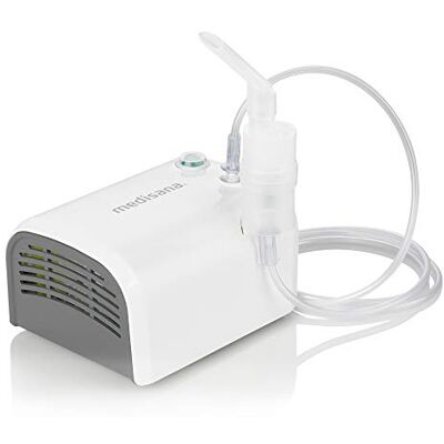 Medisana IN 520 Inhalator, Inhalationsgerät mit Mundstück und Maske für Erwachsene und Kinder, Vernebler Inhaliergerät bei Erkältung oder Asthma mit extra viel Zubehör Medisana IN 520 Inhalator, Inhalationsgerät mit Mundstück und Maske für Erwachsene und Kinder, Vernebler Inhaliergerät bei Erkältung oder Asthma mit extra viel Zubehör