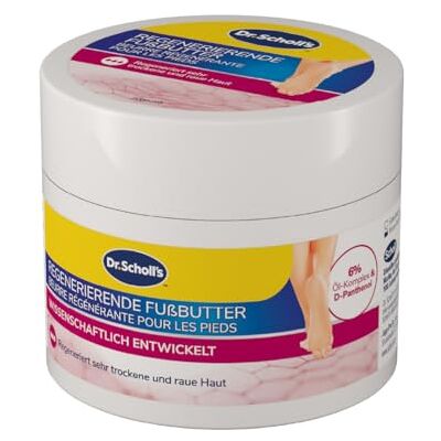 Dr. Scholl's Scholl Expertcare regenerierende Fußbutter für sehr trockene und raue Haut mit 6% Öl-Komplex und D-Panthenol Hautverträglichkeit dermatologisch getestet 150 ml Dr. Scholl's Scholl Expertcare regenerierende Fußbutter für sehr trockene und raue Haut mit 6% Öl-Komplex und D-Panthenol Hautverträglichkeit dermatologisch getestet 150 ml