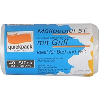 A.K TRADING Müllbeutel, 5 l, 40 Stück A.K TRADING Müllbeutel, 5 l, 40 Stück