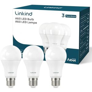 Linkind 13,5W Superhelle E27 Glühbirne ersetzt 100W, 5000K Tageslichtweiß, 1560LM A60 Edison Form, 220°, Nicht Dimmbar, 3 Stück Linkind 13,5W Superhelle E27 Glühbirne ersetzt 100W, 5000K Tageslichtweiß, 1560LM A60 Edison Form, 220°, Nicht Dimmbar, 3 Stück